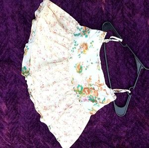 Floral mini skirt